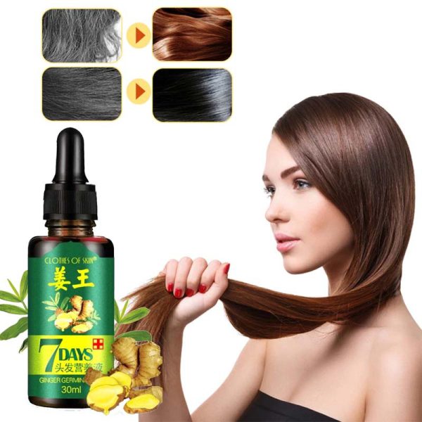 Ginger Hair Oil Nutrient Hair Solution | Fast Natural Hair Loss Treatment Hair Care (30ml)