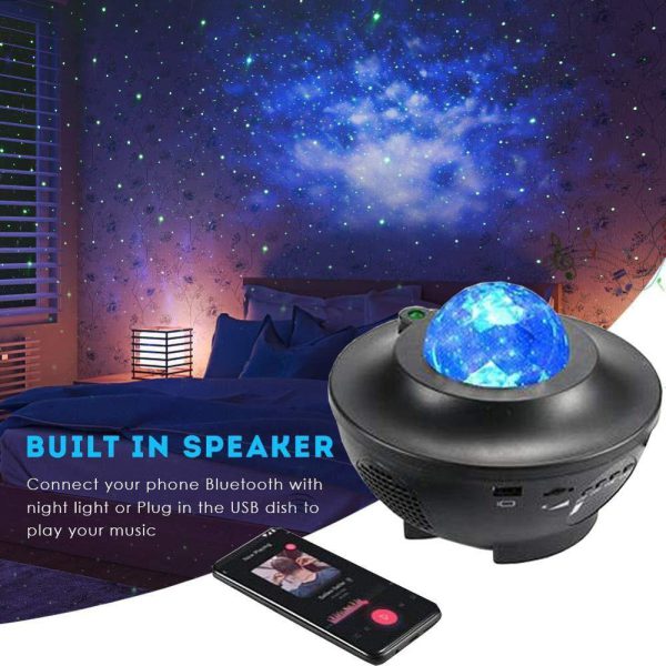 Galaxy Star Projector Lamp Led Universe | Galaxy Star Light Projector. (double Speaker)