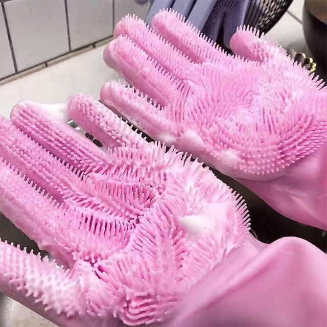 Silicon Washing Gloves | Rubber Dish Washing Gloves